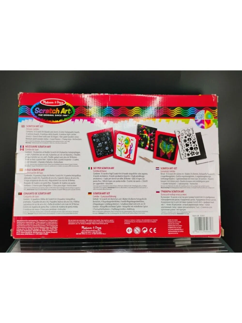 Melissa & Doug Scratch Art Deluxe Combo Set Creative Craft Kit